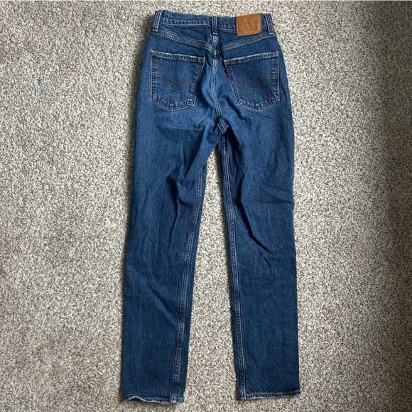 Levi's 70s High Slim Straight Blue Jeans Timeless Style Casual Denim 26 - Picture 8 of 11